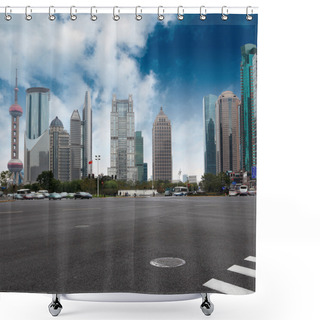 Personality  Shanghai Century Avenue Shower Curtains