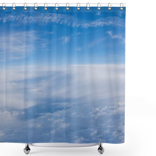 Personality  A Blanket Of Clouds Above Texas In The United States Shower Curtains