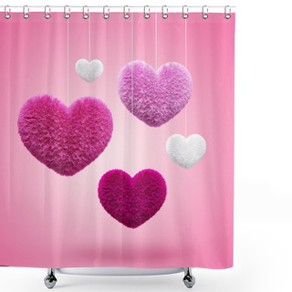 Personality  Valentine's Day Shower Curtains