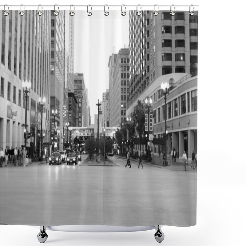 Personality  Chicago Downtown By Day Shower Curtains