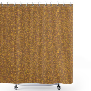 Personality  Floral Seamless Pattern Shower Curtains