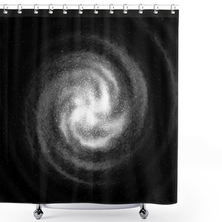 Personality  Starry Galaxy Shower Curtains