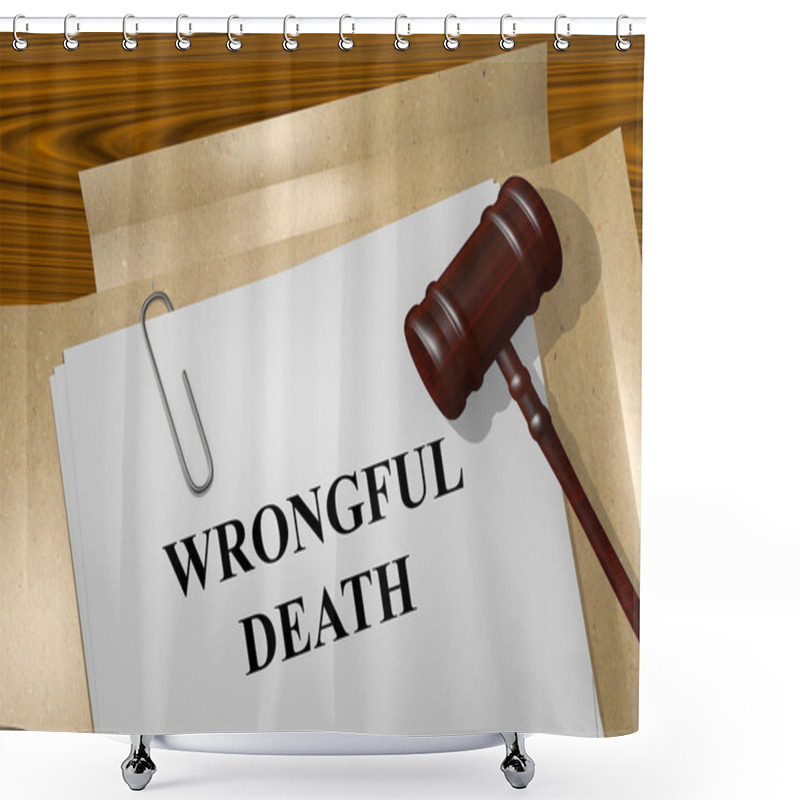 Personality  Wrongful Death Concept Shower Curtains