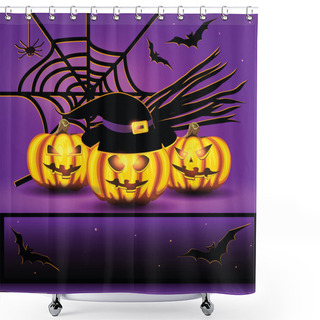 Personality  Halloween Background. Shower Curtains