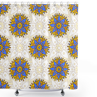 Personality  Design Of Indian Circles Shower Curtains