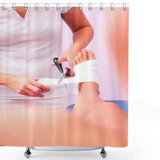 Personality  Functional Bandage Tibial Tarsal Shower Curtains