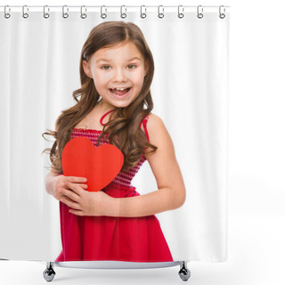 Personality  Portrait Of A Little Girl Shower Curtains