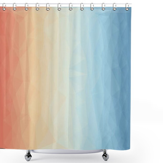 Personality  Abstract Geometric Background With Poly Pattern Shower Curtains