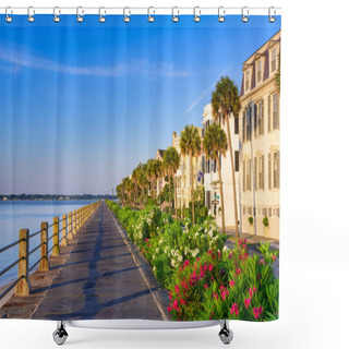 Personality  Charleston On The Battery Shower Curtains
