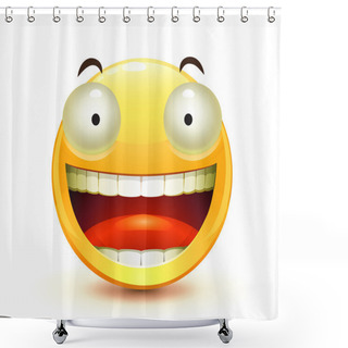 Personality  Emoticon Shower Curtains