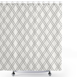 Personality  Geometric Seamless Pattern. Abstract Background Shower Curtains