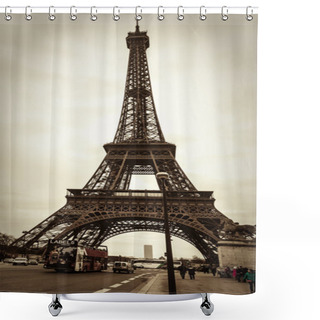 Personality  Parisian Street Scene Shower Curtains