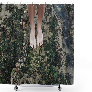 Personality  Barefoot Shower Curtains