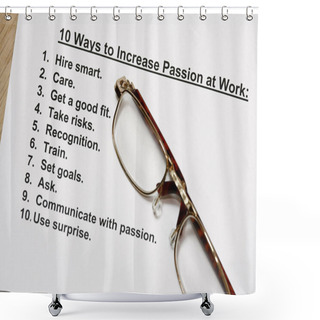 Personality  Ten Ways To Increase Passion At Work Shower Curtains