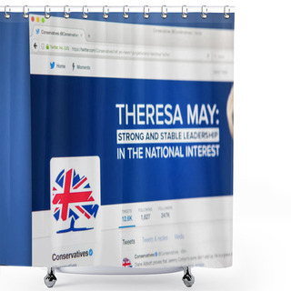 Personality  Conservative Party Twitter Page Shower Curtains