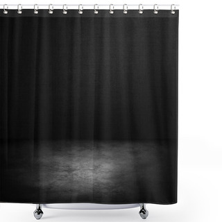 Personality  Empty Black Interior Shower Curtains
