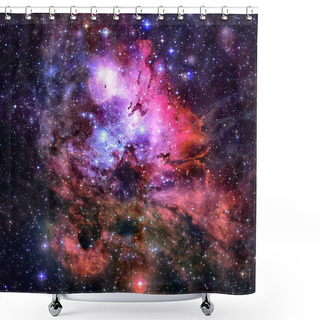 Personality  Purple Nebula In Outer Space. Elements Of This Image Furnished By NASA. Shower Curtains