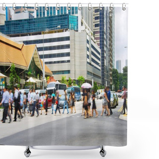 Personality  People Crossing Road  Shower Curtains