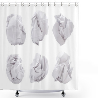 Personality  Paper Ball Shower Curtains