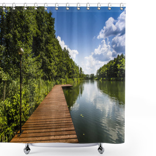 Personality  Lake Wigry National Park. Poland  Shower Curtains