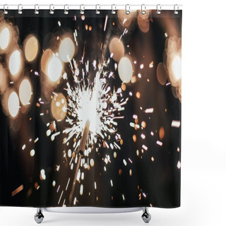 Personality  Firework. Sparks. Holiday And Party Celebration Shower Curtains