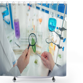 Personality  Biologists Working In Laboratory Shower Curtains
