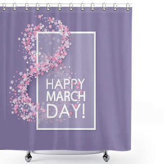 Personality  Women Day Background Shower Curtains