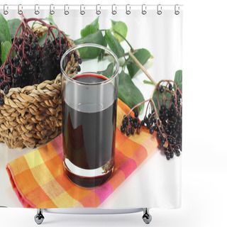 Personality  Elderberry Juice Shower Curtains