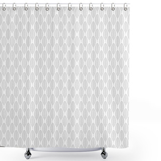 Personality  Grey Geometric Leaves  Shower Curtains
