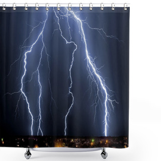 Personality  Lightning Shower Curtains