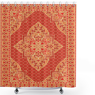 Personality  Orange Template For Carpet.  Shower Curtains