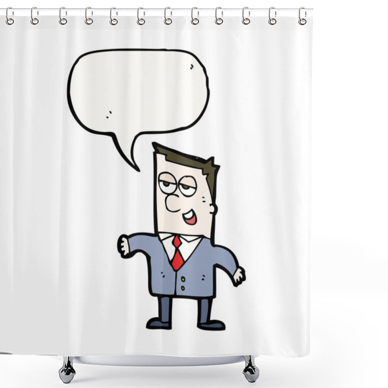 Personality  Salesman Shower Curtains