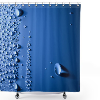 Personality  Abstract Water Drops Background With Beautiful Big Drop Shower Curtains