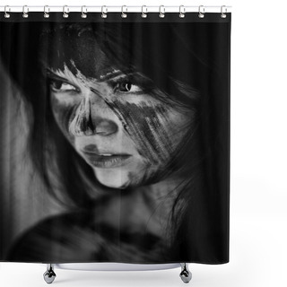 Personality  Agly Terrible Make-up Shower Curtains