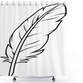 Personality  Feather Shower Curtains
