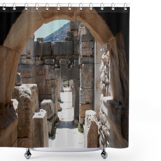 Personality  Part On The Locality Of Ephesus, Izmir, Turkey Shower Curtains