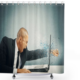 Personality  Stress And Frustration Shower Curtains