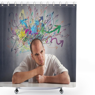 Personality  Confusion Shower Curtains