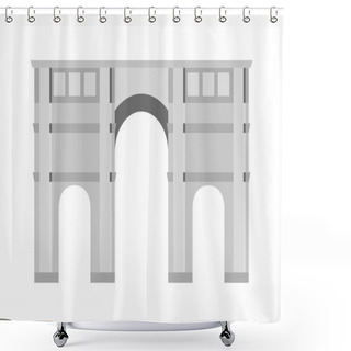 Personality  Arch Vector Icon Isolated Shower Curtains