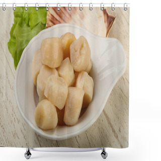 Personality  Raw Scallops Heap Shower Curtains