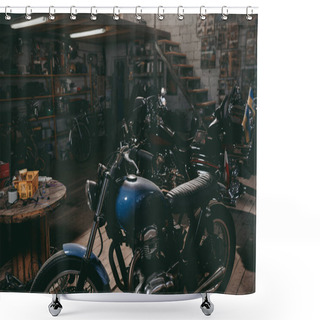 Personality  Motorcycles Shower Curtains