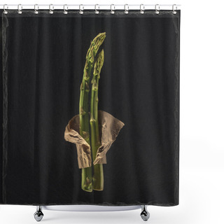 Personality  Fresh Green Asparagus  Shower Curtains