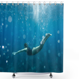 Personality  Underwater Shower Curtains