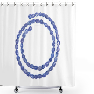 Personality  Tanzanite Extra Quality Beads Shower Curtains