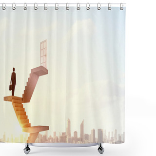 Personality  Way To Success Shower Curtains