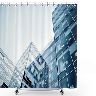 Personality  Modern Business Center At Night Shower Curtains