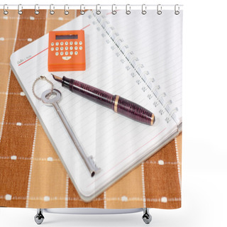 Personality  Working Desktop Shower Curtains