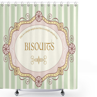Personality  Vintage Label Shower Curtains