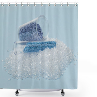 Personality  Plastic Granules Shower Curtains