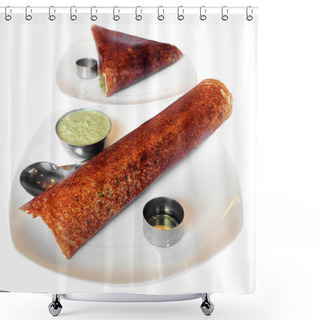 Personality  Indian Rice Cake With Clipping Mask Shower Curtains